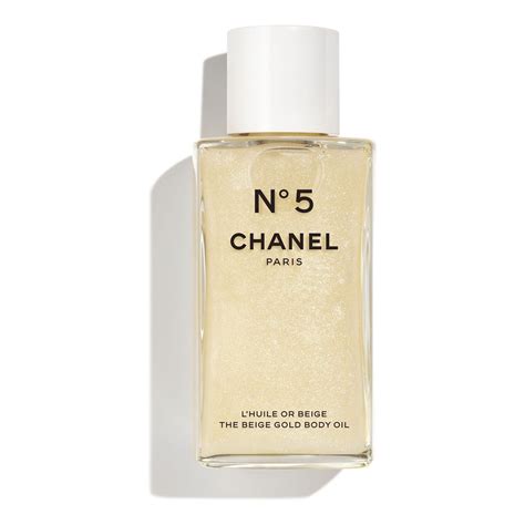 chanel glitzer öl|N°5 The Beige Gold Body Oil .